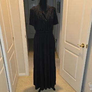 Anthropologie Black Maxi Dress